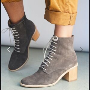 COCLICO Bindi Boot Anthracite Suede Gray Lace Up New w/o Box Size 36 (US 6)